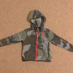 2/$10 The North Face hooded fleece jacket